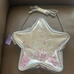Sparkle Silver-tone Star Small Backpack